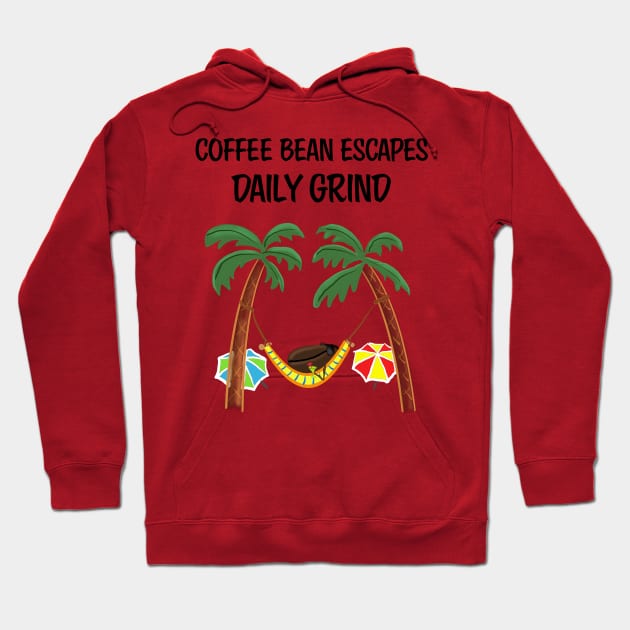 Coffee bean escapes daily grind Hoodie by Rick Post
